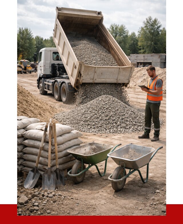 Доставка нерудных материалов в Санкт-Петербурге от 1275 руб. | ПРОНЕРУДСнк