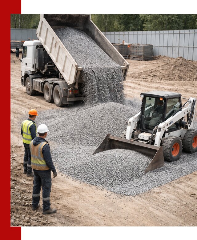 Доставка и продажа гранитного щебня фракции 0-5 в Санкт-Петербурге