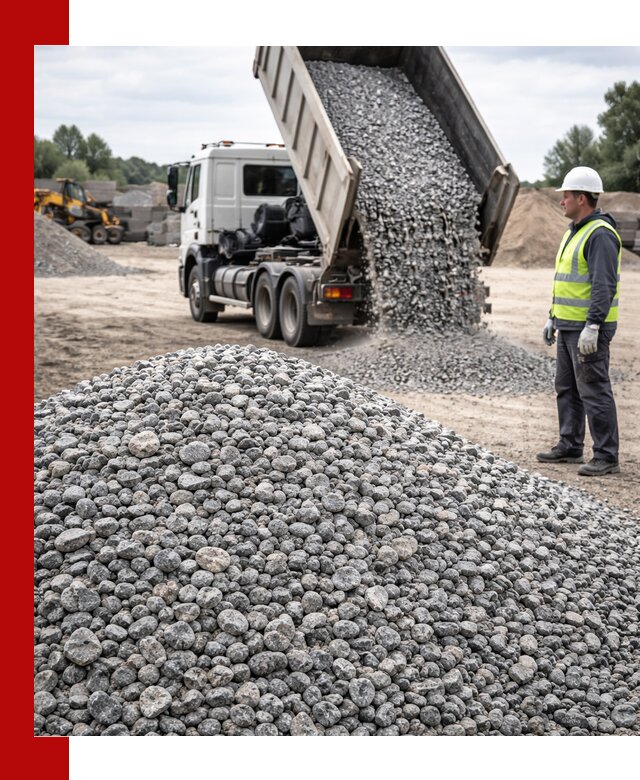 Доставка и продажа гранитного щебня фракции 5-20 в Санкт-Петербурге