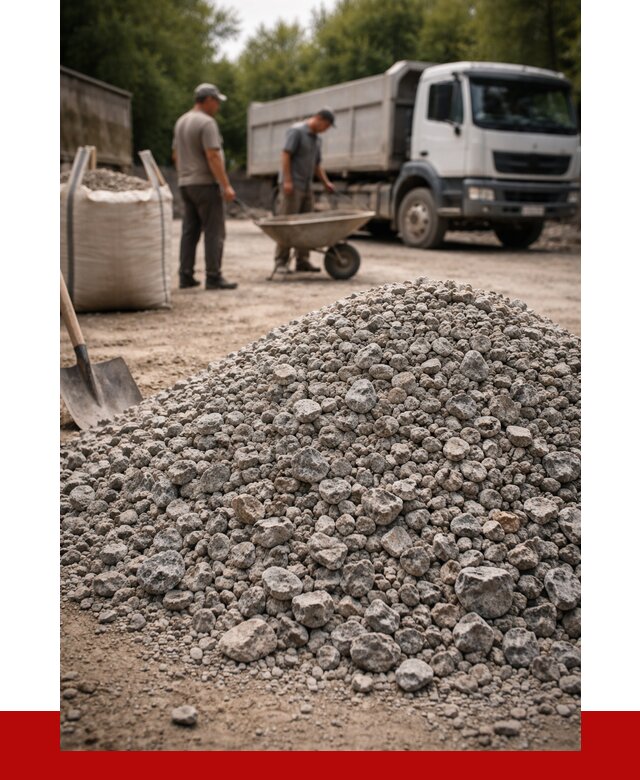 Гранитный щебень фракция 20-40 в Санкт-Петербурге от 3401 руб. ПРОНЕРУДСнк