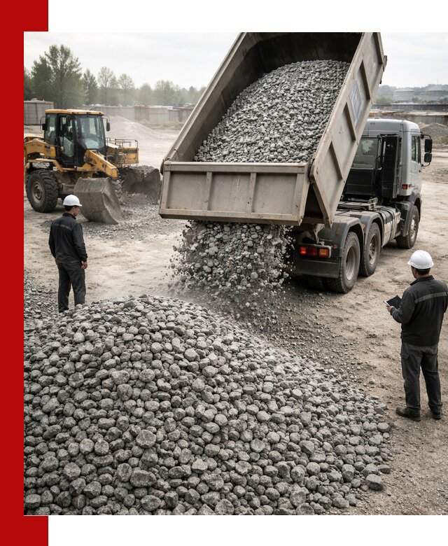 Доставка гранитного щебня фракции 20-40 в Санкт-Петербурге