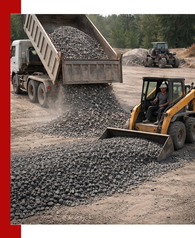 Гранитный щебень фракция 40-70 с доставкой в Санкт-Петербурге