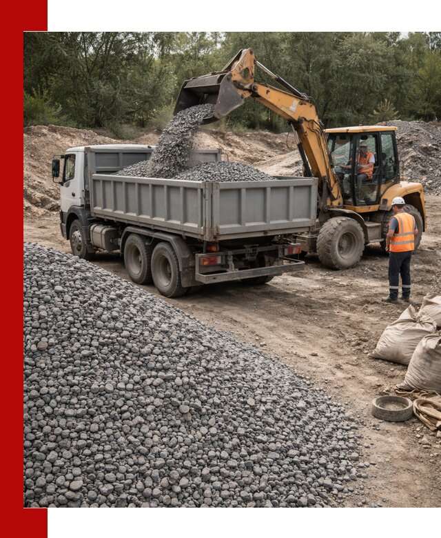 Доставка гравийного щебня в Санкт-Петербурге оптом и в розницу