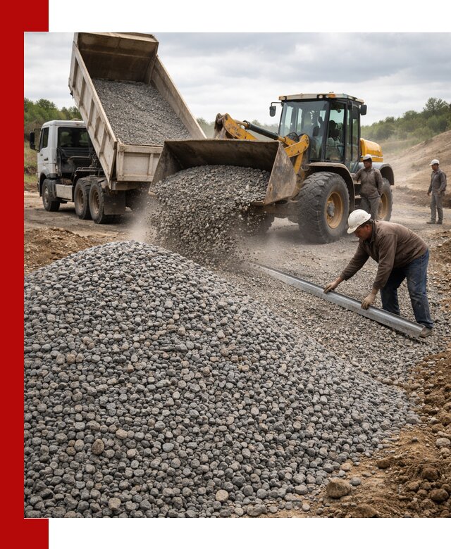 Гравийный щебень фракция 5-20 с доставкой в Санкт-Петербурге