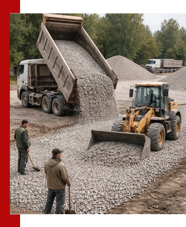 Купить гравийный щебень фракция 20-40 в Санкт-Петербурге с доставкой