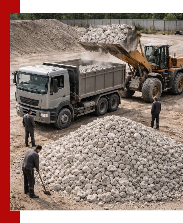 Известняковый щебень фракция 70–150 с доставкой в Санкт-Петербурге