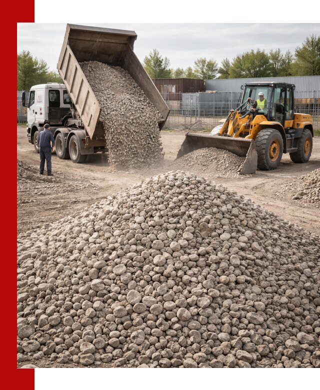 Доломитовый щебень фракции 20–41 с доставкой в Санкт-Петербурге