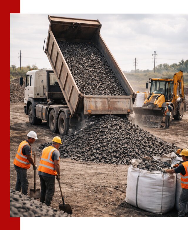 Шлаковый щебень фракция 40-70 с доставкой в Санкт-Петербурге