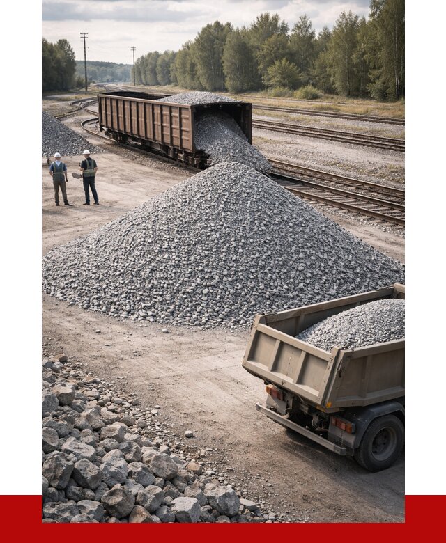 Железнодорожный щебень 20-60 в Санкт-Петербурге от 1807 р. | ПРОНЕРУДСнк