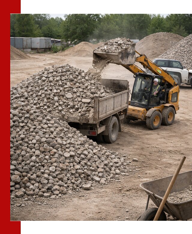 Доставка вторичного щебня в Санкт-Петербурге для строительных работ