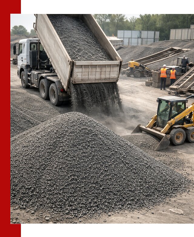 Вторичный щебень фракция 0–5 с доставкой в Санкт-Петербурге