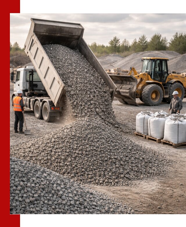 Бетонный щебень фракция 5–20 с доставкой в Санкт-Петербурге