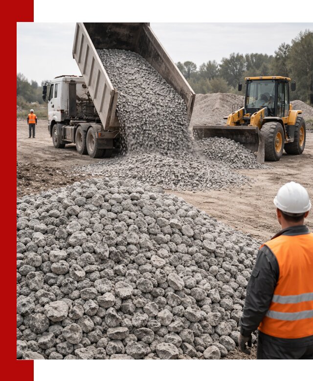 Доставка бетонного щебня фракции 20-40 в Санкт-Петербурге