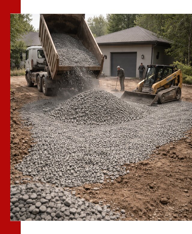 Щебень для парковки в Санкт-Петербурге: доставка и укладка качественного материала