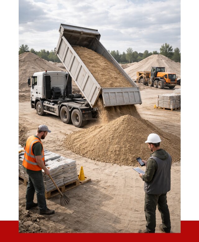 Карьерный песок с доставкой в Санкт-Петербурге от 3826 р. ПРОНЕРУДСнк