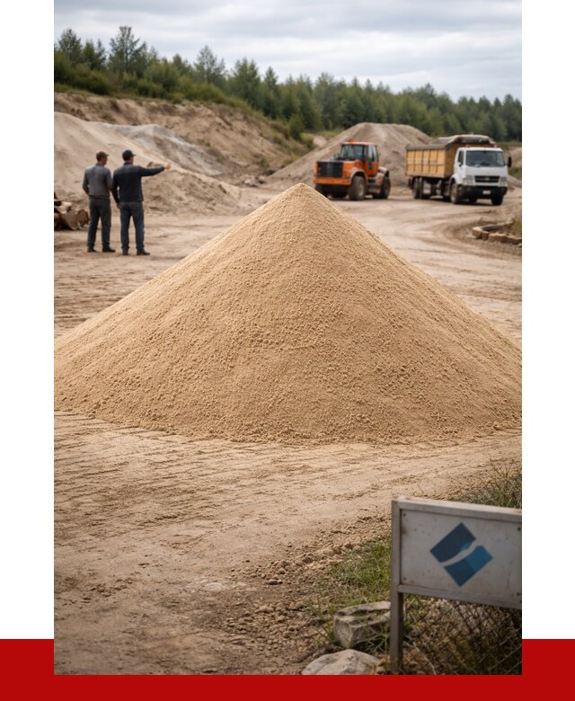 Карьерный песок навалом в Санкт-Петербурге от 1913 р. | ПРОНЕРУДСнк