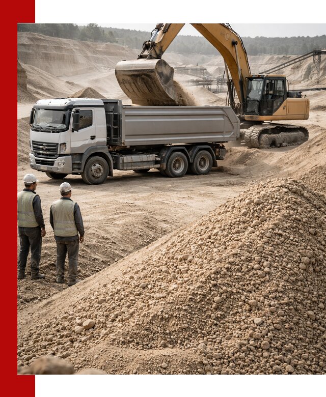 Карьерный крупнозернистый песок с доставкой в Санкт-Петербурге