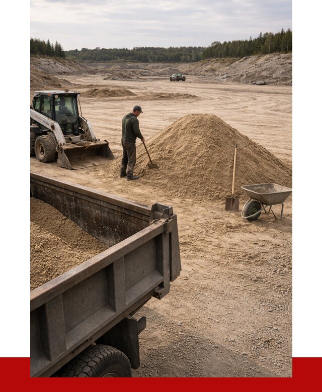 Карьерный песок среднезернистый в Санкт-Петербурге, от 2338 р. ПРОНЕРУДСнк