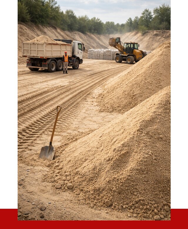 Карьерный песок мелкозернистый в Санкт-Петербурге от 9565 р. | ПРОНЕРУДСнк