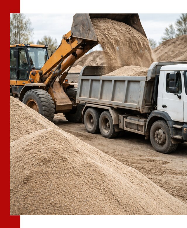 Доставка сеяного песка в Санкт-Петербурге оптом и в розницу