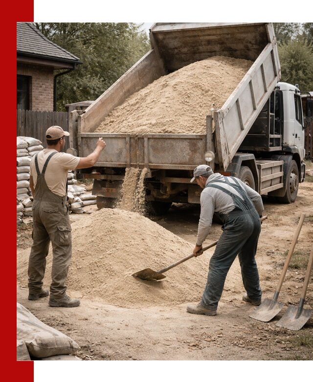 Песок для штукатурки с доставкой в Санкт-Петербурге качественный и чистый