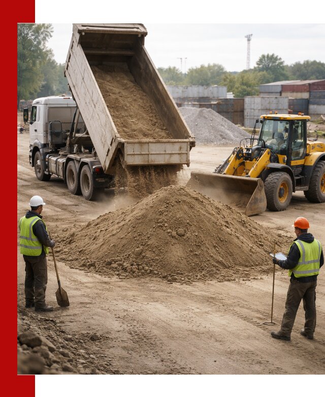 Доставка и продажа пескогрунта оптом и в розницу в Санкт-Петербурге