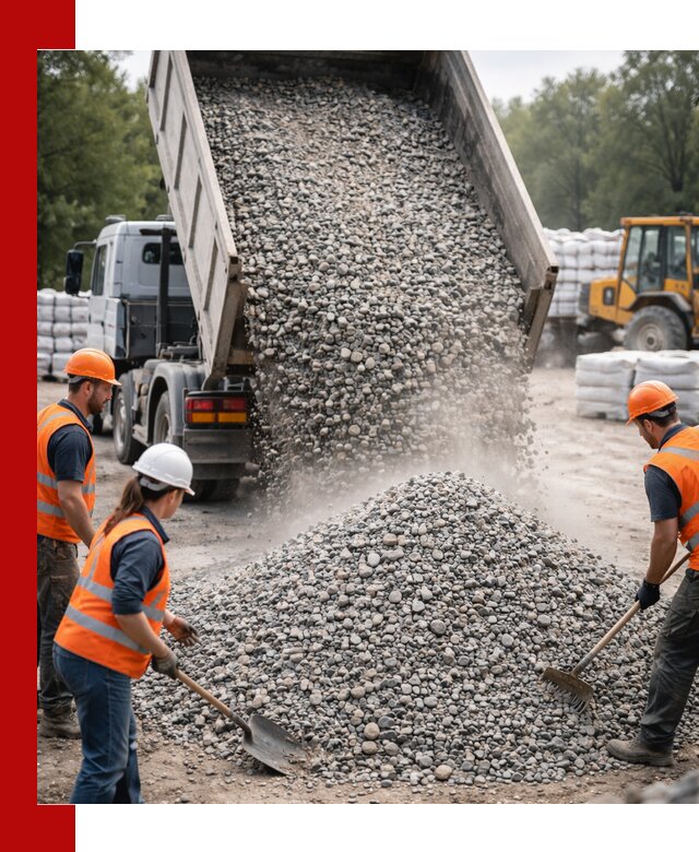 Доставка гравия и камня в Санкт-Петербурге оптом и в розницу