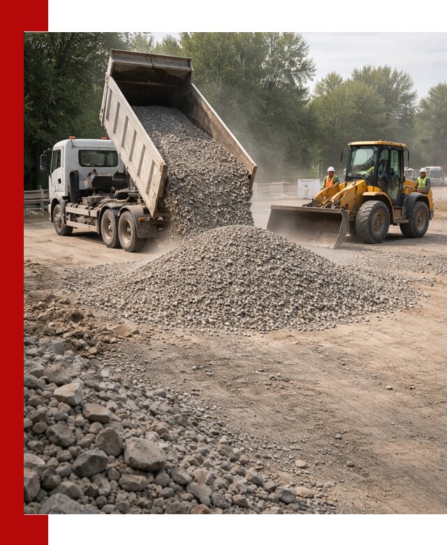 Гравий фракция 5–20 доставка в Санкт-Петербурге оптом и в розницу