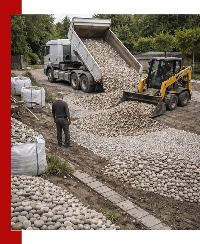 Доставка морской гальки оптом и в розницу в Санкт-Петербурге