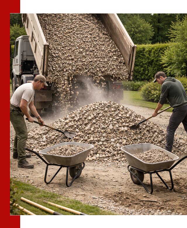 Доставка и продажа декоративной гальки в Санкт-Петербурге