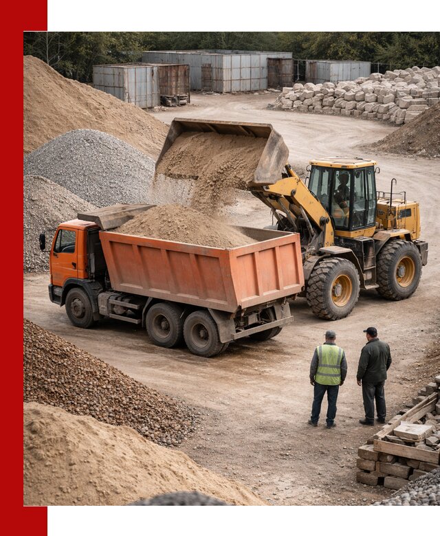 Доставка сыпучих смесей и смесей для стройки в Санкт-Петербурге