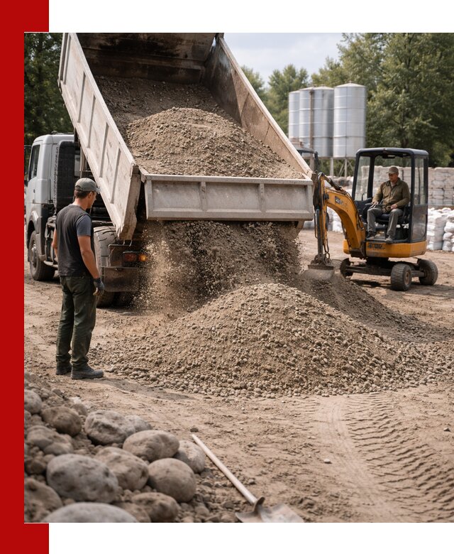 Доставка ПГС С3 в Санкт-Петербурге самосвалами и миксерами