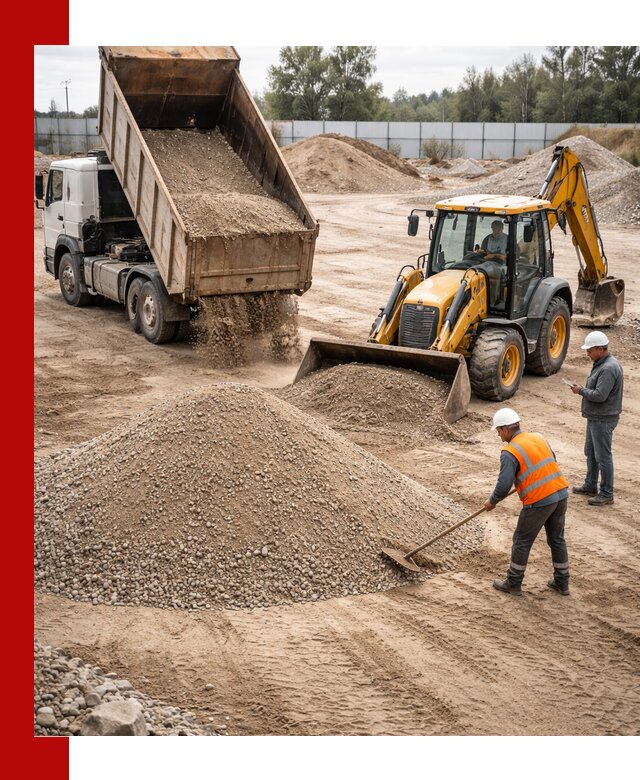 Поставка и доставка ПГС С4 в мешках и самосвалах в Санкт-Петербурге