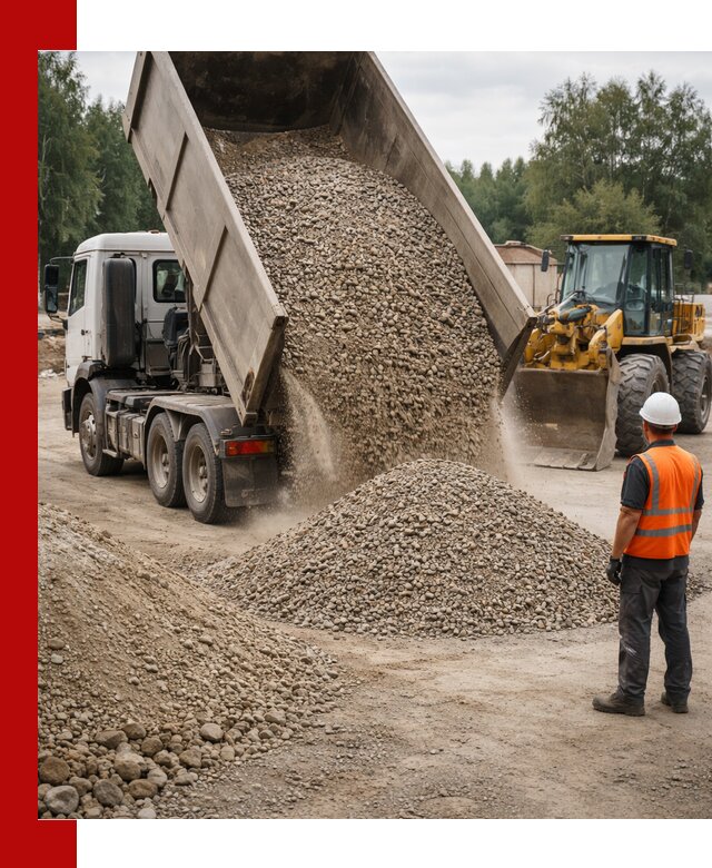 Доставка щпс в Санкт-Петербурге — щебеночно-песчаная смесь под заборы и дорожки