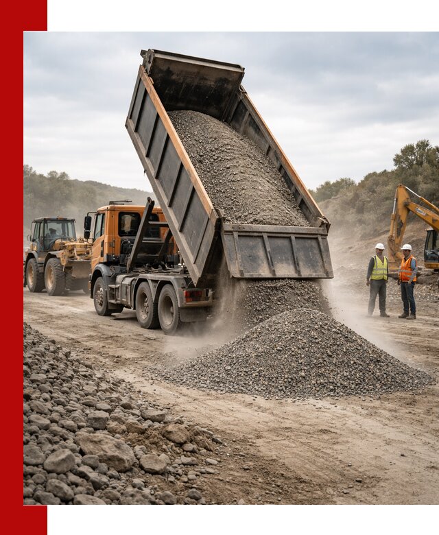 Щебёночно-песчаная смесь ЩПС С1 с доставкой в Санкт-Петербурге