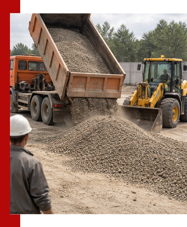 Доставка щпс С8 самосвалами в Санкт-Петербурге от производителя