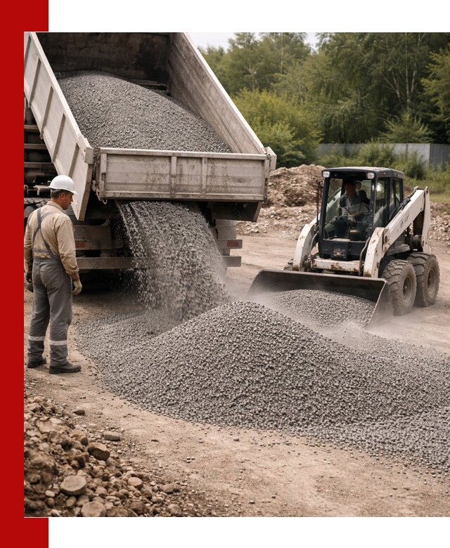 Доставка гравийного отсева 0-5 в Санкт-Петербурге оптом и в розницу