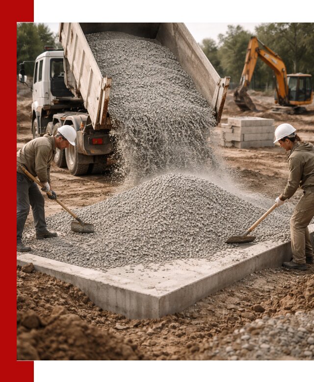 Доставка и продажа отсева для бетона в Санкт-Петербурге