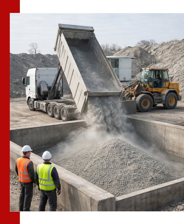 Доставка цемента навалом в Санкт-Петербурге крупными партиями