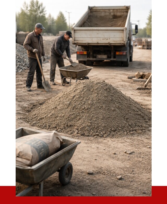 Цементно-песчаная смесь М150 в Санкт-Петербурге от 4995 р. | ПРОНЕРУДСнк