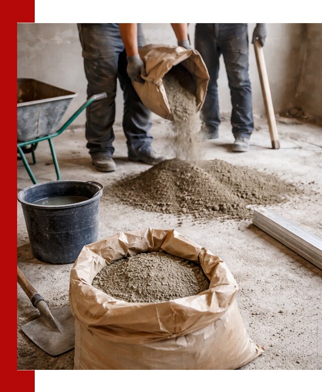 Доставка сухой смеси для стяжки в Санкт-Петербурге