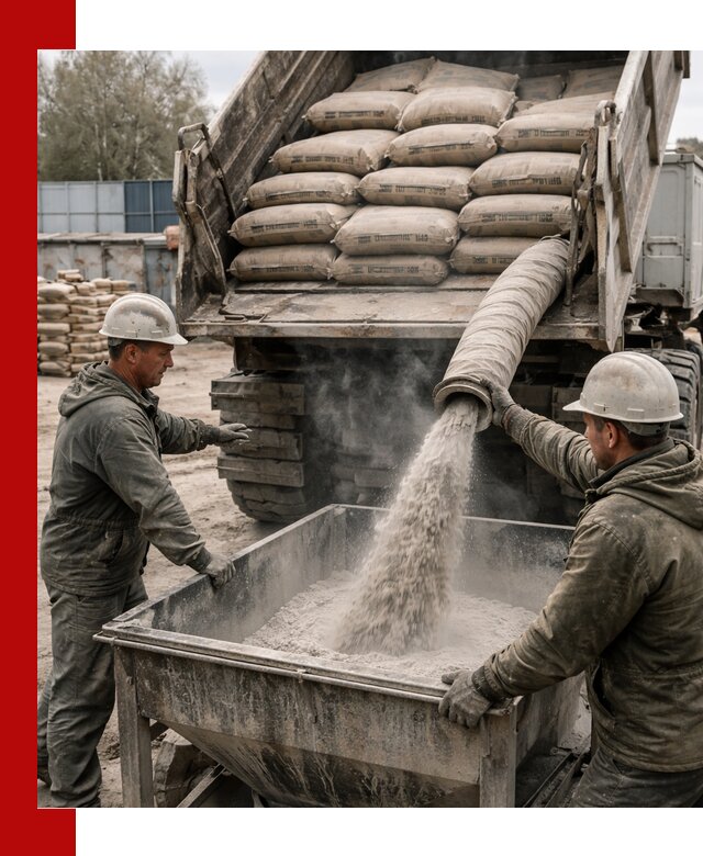 Доставка цемента М400 в Санкт-Петербурге оптом и в розницу