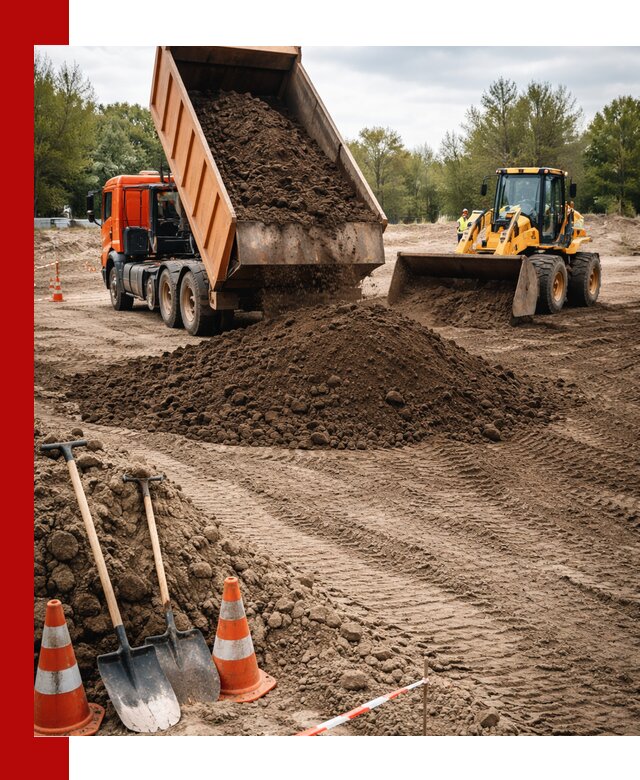 Поставка и доставка планировочного грунта в Санкт-Петербурге