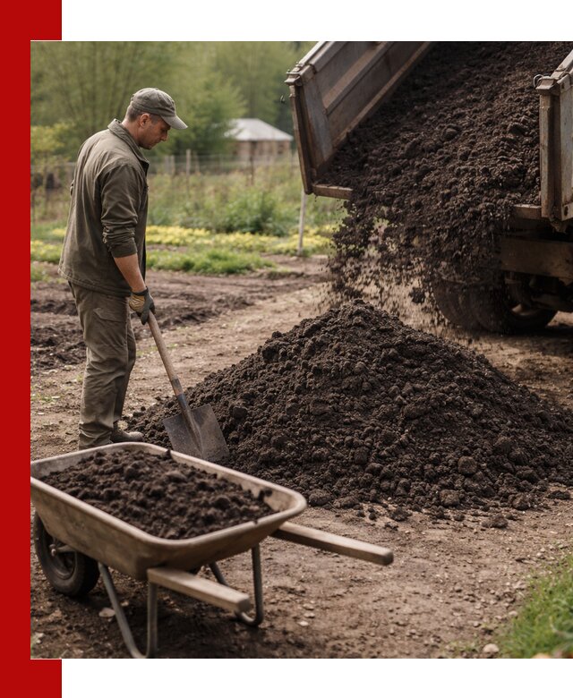 Доставка качественной земли для огорода в Санкт-Петербурге