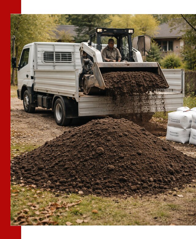 Доставка садовой земли в больших объёмах в Санкт-Петербурге