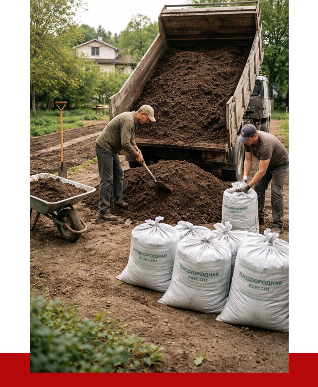 Плодородная смесь в Санкт-Петербурге от 4464 р./куб с доставкой | ПРОНЕРУДСнк