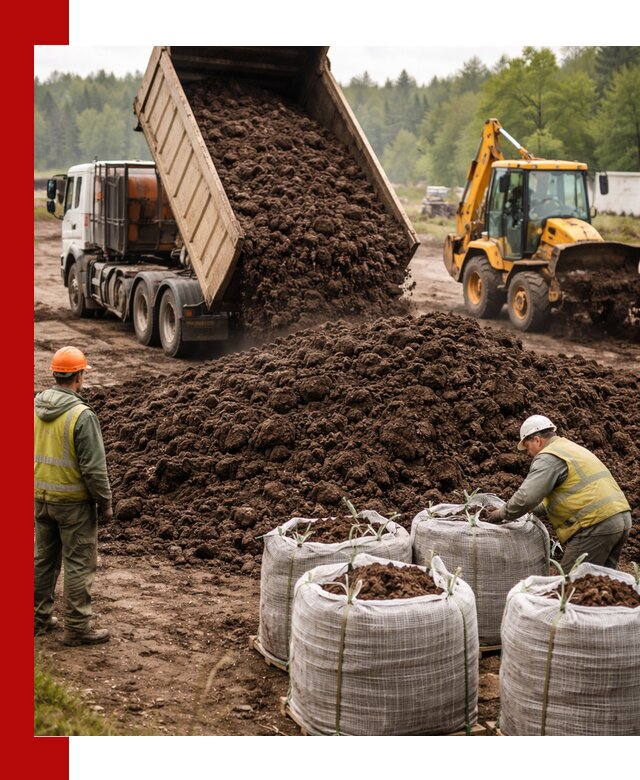 Доставка нейтрального торфа в Санкт-Петербурге оптом и в розницу