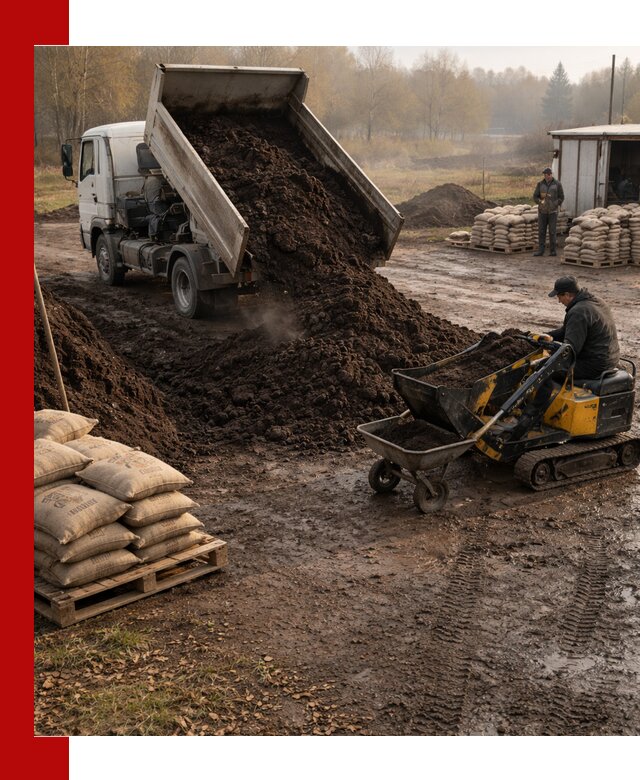 Кислый торф в доставке по выгодным ценам в Санкт-Петербурге