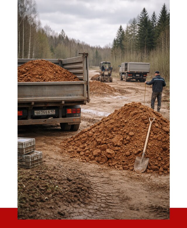 Глина и суглинки в Санкт-Петербурге от 4783 р. за куб | ПРОНЕРУДСнк