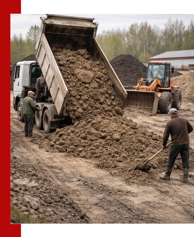 Доставка глин и суглинков в Санкт-Петербурге оптом и вкрай